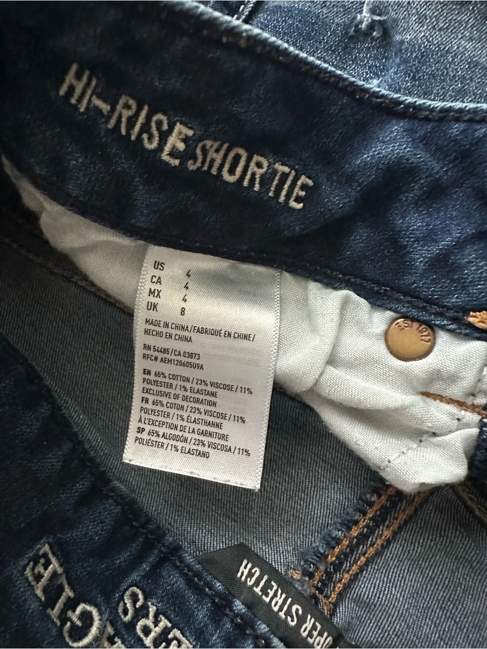 American Eagle Outfitters High Waisted Denim Cutoff Shorts